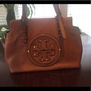Torch Burch Cognac Satchel